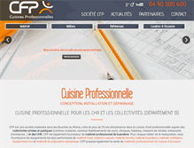 Tablet Screenshot of cuisine-froid-professionnel.com